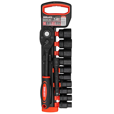 Набор ударных головок 10-24 мм 1/2'' 6-гр 12 пр BaumAuto 012-5K