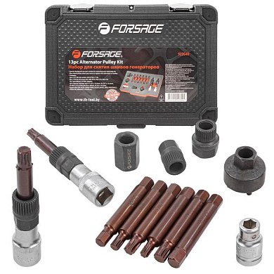 Набор для снятия шкивов генераторов 15 пр, 1/2" Forsage F-922G4D(F-04D2002D)