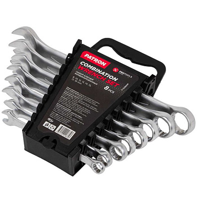 Набор ключей комбинированных 8 пр 8-19 мм PATRON P-5086MP
