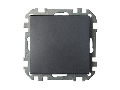 Выключатель 1 клав. (cкрытый, 10А) графит, Стиль, Bylectrica С110-525гр