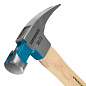 Молоток-гвоздодер, 450 г, угол 75, магнит, обрезиненная рукоятка American hickory GROSS 10418