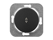 Выключатель 1 клав. проходной (cкрытый, 10А) графит, Прованс, Bylectrica С6 10-3361гр