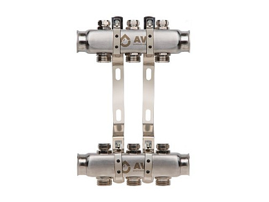 Коллекторная группа E162, 3 вых., PRO серия для отопления, радиаторы AV Engineering AVE16200103