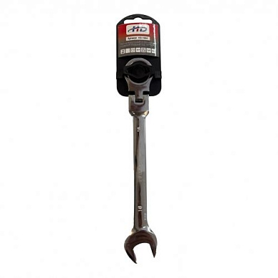 Ключ комбинированный рожково-накидной с трещоткой шарнирный 18 мм CrV H-D HD-1684