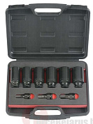 Набор ударных головок 12-гр., головок-бит HEX 9 пр. 1/2'' Force 40912