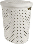 Корзина для белья Plast Team Rattan 42л 415×330×510 мм молочный туман Пластик Репаблик PT408711048