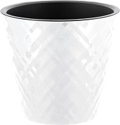 Горшок для цветов InGreen Manhattan D190мм, 3,3л c дренажной вставкой, белоснежный жасми Пластик Репаблик IG670210048