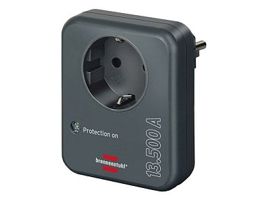 Розетка с защитой от перенапряжения Primera-Line 13 500 А, антрацит, максимальная нагрузка 16 A/3500 Вт. Brennenstuhl 1506996