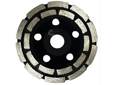 Чашка алмазная 125мм сегментная двухрядная, бетон, гранит, натуральный камень, искусственный камень, Trio-Diamon Trio-Diamond TCW260