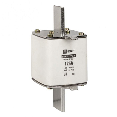 Плавкая вставка ППН-39 630/125А габарит 3 EKF fus-39/630/125