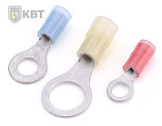 Наконечник кабельный кольцевой изолированный с нейлоновой манжетой НКИ(н) КВТ