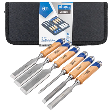 Набор стамесок 6 пр Scheppach Sch-25500
