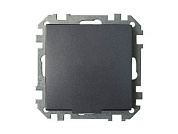 Розетка 1-ая (скрытая, с/з, с крышкой, з/ш) графит, Стиль, Bylectrica РС16-536гр