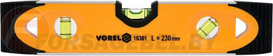 Уровень Торпедо 3 глазка 230мм (бытовой) Vorel 16301
