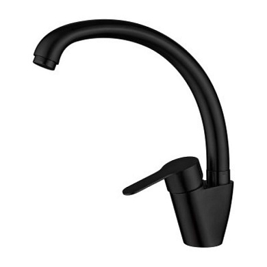 Смеситель для кухни, мойки из нержавеющей стали SUS304, черный Ledeme L75903B