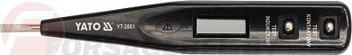 Пробник-отвертка индикаторная LCD Yato YT-2861