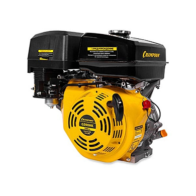 Двигатель бензин., с воздуш. охлажд., 13л.с.,389 см.куб.,диам. 25,4 мм шпонка CHAMPION G390HK