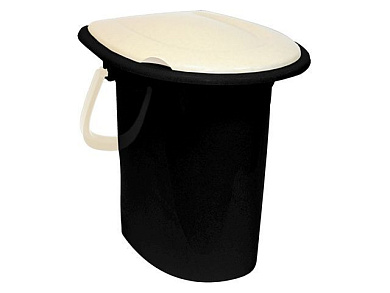 Ведро туалетное 16 л, белый ротанг IDEA М2459