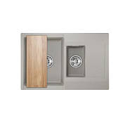 Мойка кварцевая, прямоугольная, GR-7808 Estetica, 780*500мм, базальт, Granula 108175