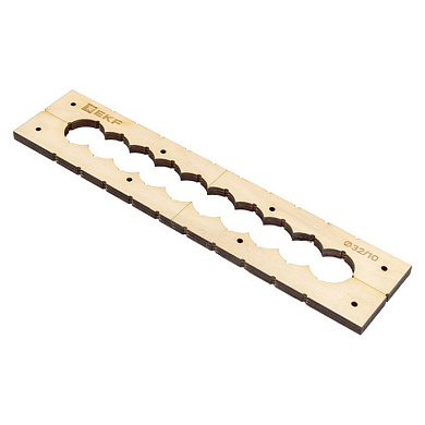 Шаблон для групповых отверстий c 10 отв, диам, 32 мм EKF Expert sh-d32-10