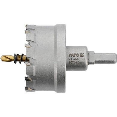 Сверло корончатое режущее по металлу TCT 60 мм 3/8" Yato YT-44069