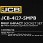 Набор глубоких ударных головок 10-24 мм 12 пр 1/2'' 6-гр JCB JCB-4127-5MPB