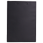 Планшет с зажимом Deli "ПВХ", А4, черный