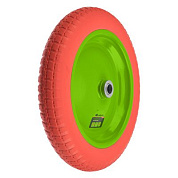 Колесо полиуретановое 3.00-8, длина оси 80 мм, подшипник 20 мм Сибртех 689795