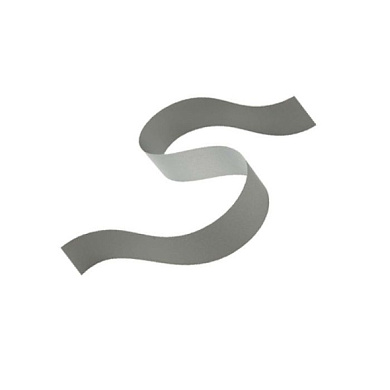 Лента световозвращаемая серая 100% полиэстер ширина 2.5 см