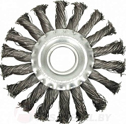 Щётка-крацовка торцевая крученная 100 мм Vorel 06981