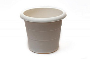 Горшок пластмассовый Примула №2, d=305 h=310, 19,5 л, белый Гарденпласт 00050