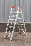 Стремянка складная алюминевая бытовая, 4 ступени Forsage F-TL603-4