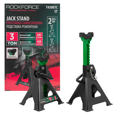 Подставка ремонтная 3 т, 285-420 мм, 2 шт RockForce RF-T43001C ST