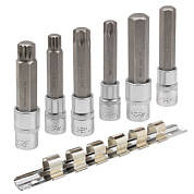 Набор головок-бит Spline, Torx, HEX 1/2'' 6 пр. Forsage F-40920L