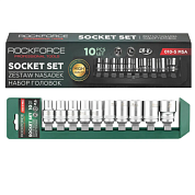 Набор головок 10-24 мм 1/2'' 6-гр 10 пр RockForce RF-010-5 MSA