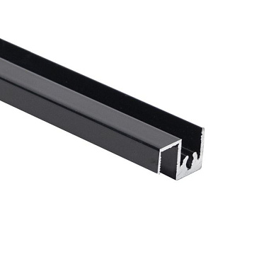 Профиль алюминиевый SENATOR черный глянец горизонт верхн. L-6000 мм для узкой сис-мы АЛЮТЕХ 79422