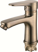 Смеситель для умывальника, цинк, бронза Loffrey LF81012C