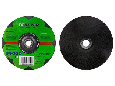 Круг обдирочный 230х6x22 мм для металла A24R-BF27 DEBEVER NWG23060228R