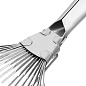 Грабли веерные стальные, 360 мм, 18 круглых зубьев, оцинкованные, без черенка, Россия Сибртех 61780