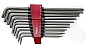 Набор Г-обр. удлиненных ключей Torx с отверстием Force 5098XLT (Т10Н-Т50Н) 9 пр.