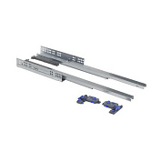 Направляющая скрытого монтажа L-400 push to open ДСП до19mm с замками 3D полное выдвижение PRIME by AKS 113661