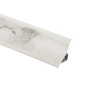 Плинтус ПВХ к столешнику LР мрамор каррара белый (198) (1шт=3м.п.) EL-MECH-PLAST 93661