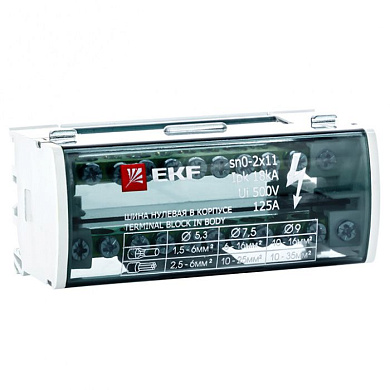 Шина нулевая в корпусе (2х11) EKF PROxima sn0-2x11
