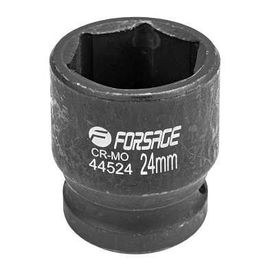 Ударная торцевая головка 6-гр. 24 мм. 1/2'' Forsage F-44524