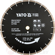 Круг алмазный 350x25,4 мм сегмент черный Yato YT-5992