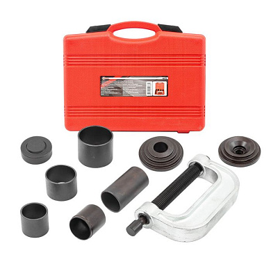 Набор инструментов для снятия и установки шаровых опор, подшипников, сайлентблоков 10 пр., в кейсе ForceKraft FK-909T2