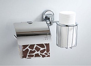 Бумагодержатель + держатель дезодоранта, сталь, хром Ledeme L1903-1