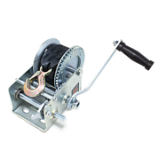 Лебедка ручная барабанная двухскоростная 1300 кг, нейлоновый ремень, ширина ремня 50 мм, длина ремня 10 м RockForce RF-TRT1301S