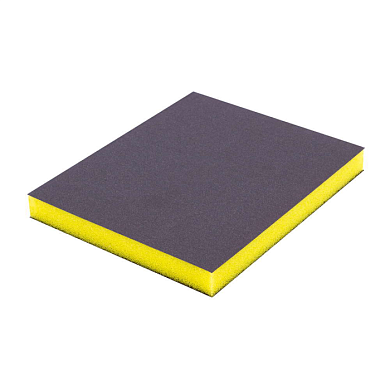 Абразивная губка двусторонняя 120*100*12 мм, Ultra Fine #800, желтая FORMEL FM-UFY