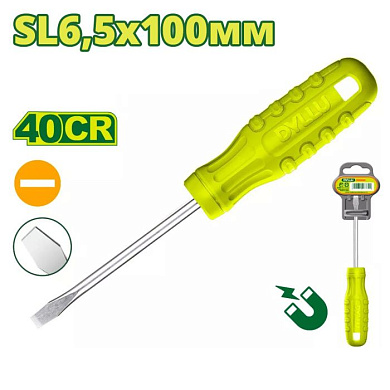 Отвертка шлицевая SL6,5 100 мм DYLLU DTSD3964